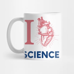 I Love Heart Science Heart Mug